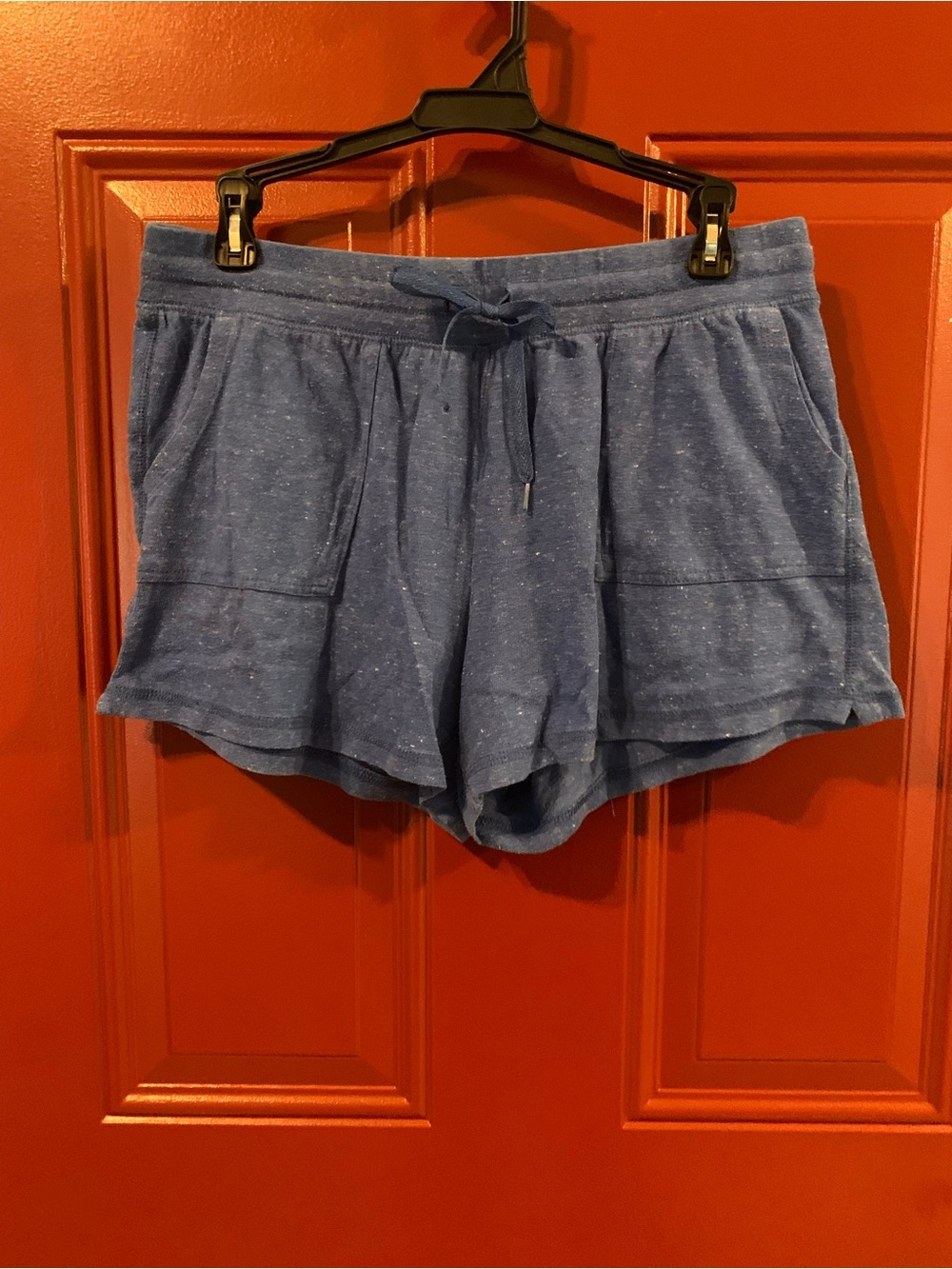 Athletic Works Blue Knit Drawstring Athletic Shorts